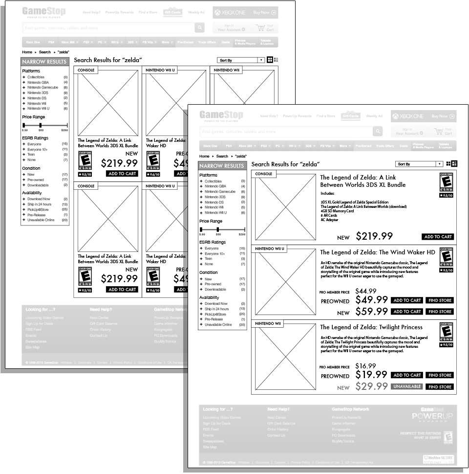 Gamestop UX